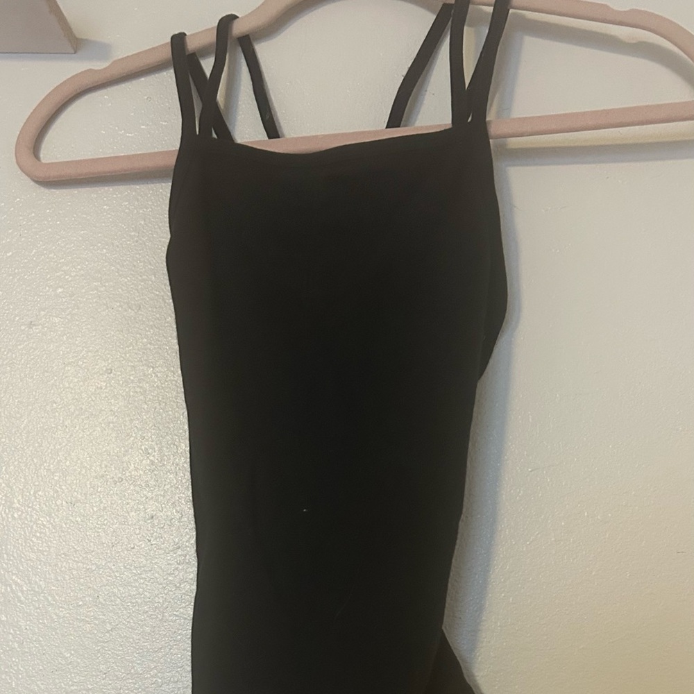 Black dance leotard